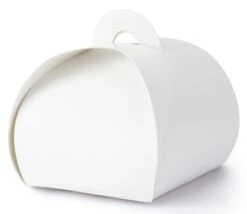 Partydeco 10 Coffrets Cadeaux Blancs 6 X 6 X 5,5 Cm