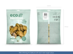 Partydeco 100 Ballons éco Métalliques Or 26cm