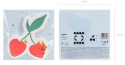 Partydeco 20 Serviettes Coeur De Cerise 9 Partydeco 20 Serviettes Coeur De Cerise -Partydeco Shop 20 cherryheart servietten 4 1280x1280