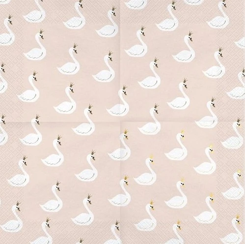 Partydeco 20 Serviettes Du Lac Des Cygnes 33cm 4 Partydeco 20 Serviettes Du Lac Des Cygnes 33cm – Image 2