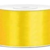 Partydeco Ruban Satin Jaune 25m Largeur 38mm 1 Partydeco Ruban Satin Jaune 25m Largeur 38mm -Partydeco Shop 38 cm geschenkband gelb satin optik 1 1280x1280