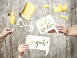 Partydeco 8 Accessoires Photo Mariage