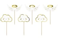 Partydeco Décoration De Gâteau Heaven Sent 6 Pièces