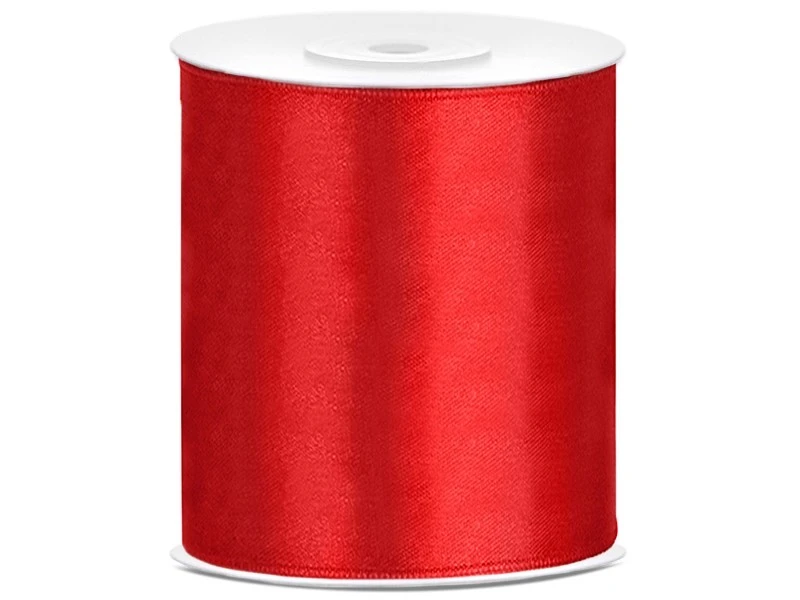 Partydeco Ruban De Satin Rouge 10 Cm X 25 M 3 Partydeco Ruban De Satin Rouge 10 Cm X 25 M