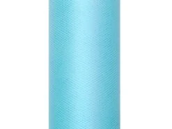 Partydeco Tissu Tulle Luna Turquoise 9m X 15cm